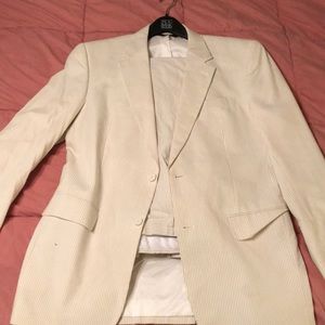 Joseph A Bank seersucker suite.